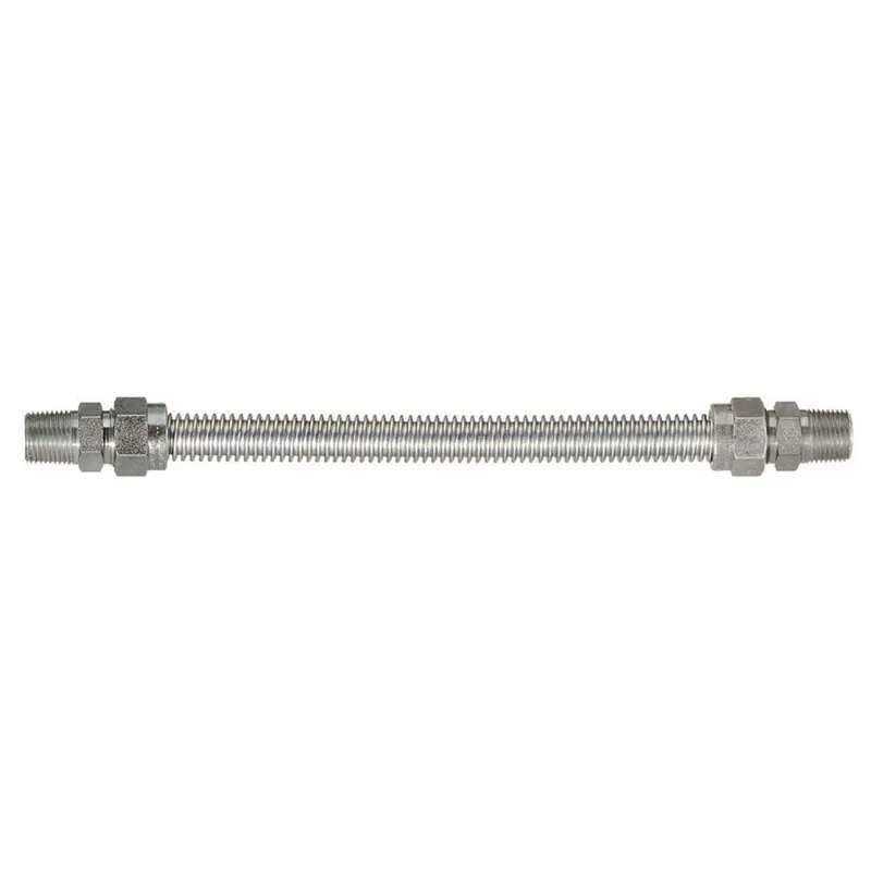 Dormont 240120 Furnace Gas Connector 1/2 Inches Od 48 Inches Long 1/2 Inches Mpt X 1/2 Inches Mpt