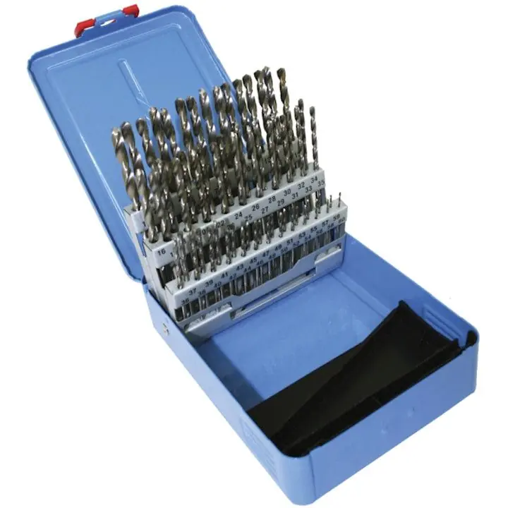 Malco fj60s Jobber Drill Bit Set 60-piece Wire Gauge Sizes 1 to 60