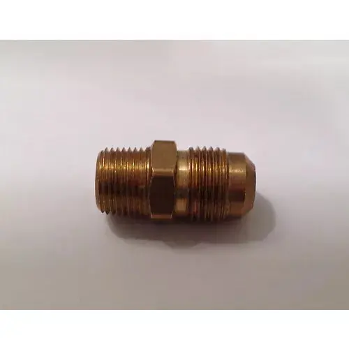 Holyoke Fittings FM12X38 Sae Flare Tube to Male Pipe Straight Adapter 1/2 Inches Od X 3/8 Inches Mip
