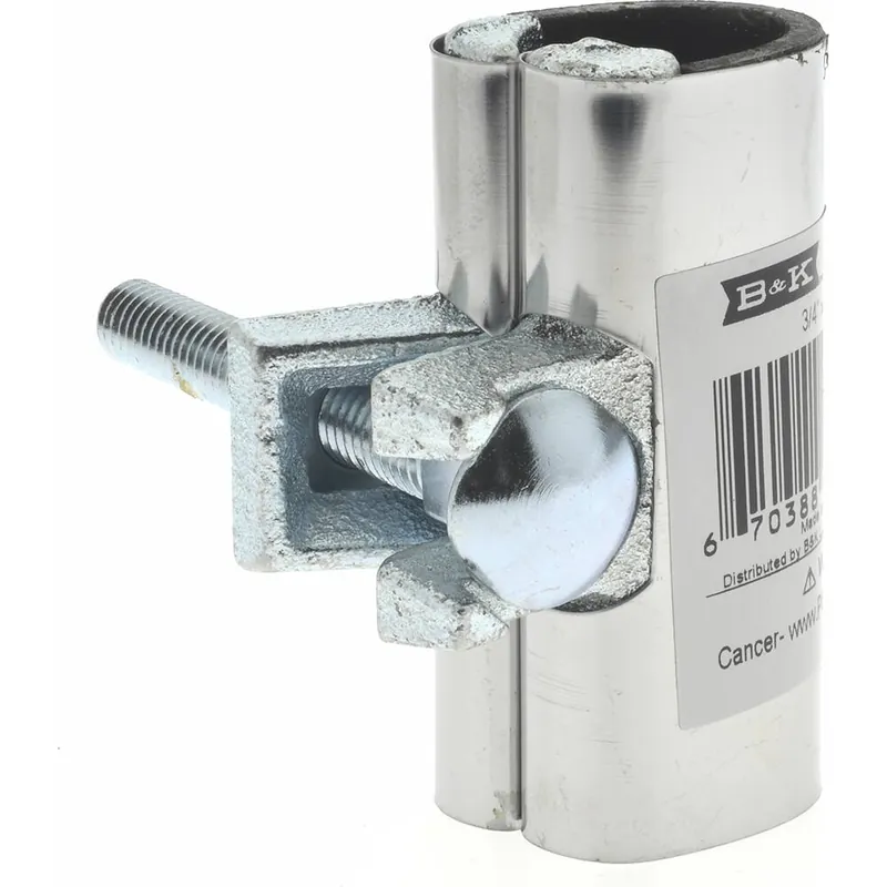 Mueller Industries 160-604 B&K Mueller 3/4 inches Pipe Single Bolt 3 inches Repair Clamp