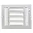 Hart Cooley 683-10x8 Three-way Sidewall Ceiling Supply Register 10 Inches X 8 Inches White
