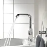 Grohe 234862431 Essence New Single Hole Bathroom Faucet 1.2 Gpm 9-5/8 Inches H Swivel Spout Lever Handle