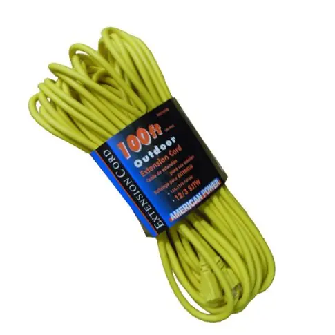 Zac Tool 29-EC12100 Extension Cord 12 Gauge 3 Conductor 100 Foot