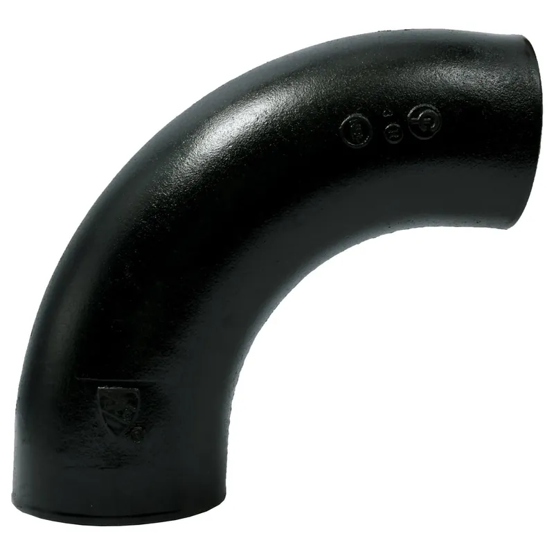 Charlotte Pipe nh-18 No-hub Long Sweep 4 Inch Cast Iron Dwv 1/4 Bend Fitting