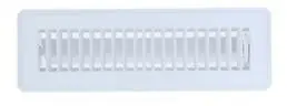Hart Cooley 10706 421 Series 4x8 Floor Supply Register Bright White Enamel Opposed Blade Damper 20 Pack W42148