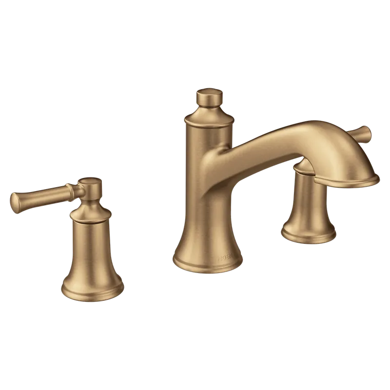 Moen t683bzg Dartmoor Two-handle High Arc Roman Tub Faucet Brushed Gold