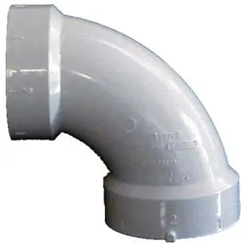 Mueller PDWVBENDMS144 Mueller 4 inches PVC DWV 1/4 Bend MS HXH