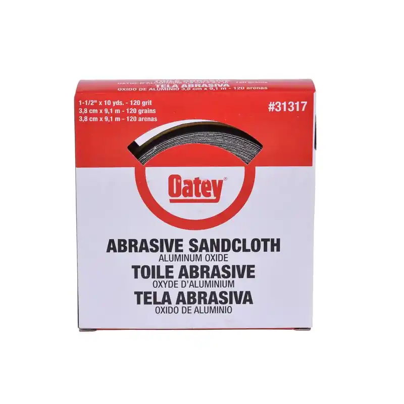 Oatey 31317 Plumbers Abrasive Sandcloth Aluminum Oxide Copper Pipe Cleaning Cloth