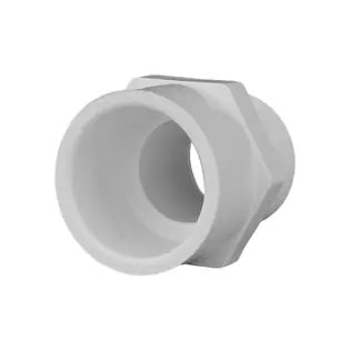 Charlotte Pipe 436-020 2 Inches Pvc Schedule 40 Male Adapter Mpt X Socket
