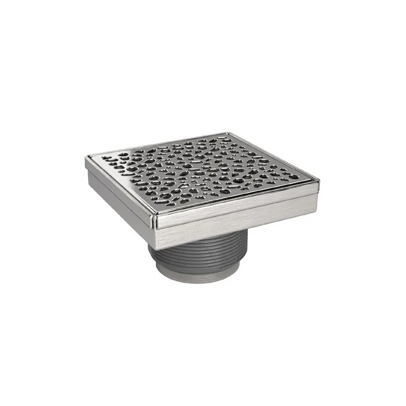 Oatey sd04psst Quickdrain Squaredrain Stones Kit 4 Inch Shower Drain Cover and Body Set