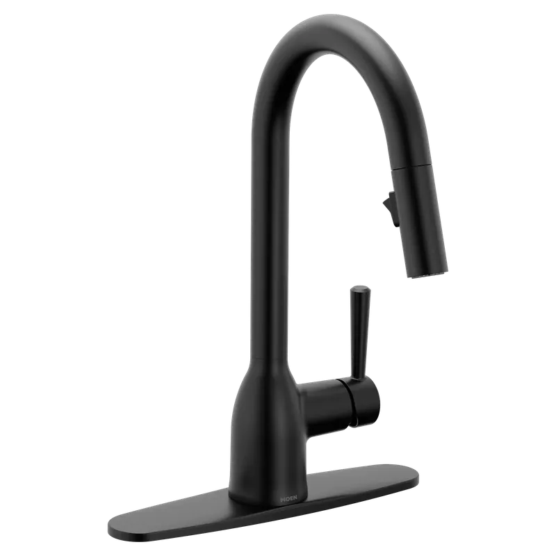 Moen 7475bl Chateau Matte Black One-handle Kitchen Faucet