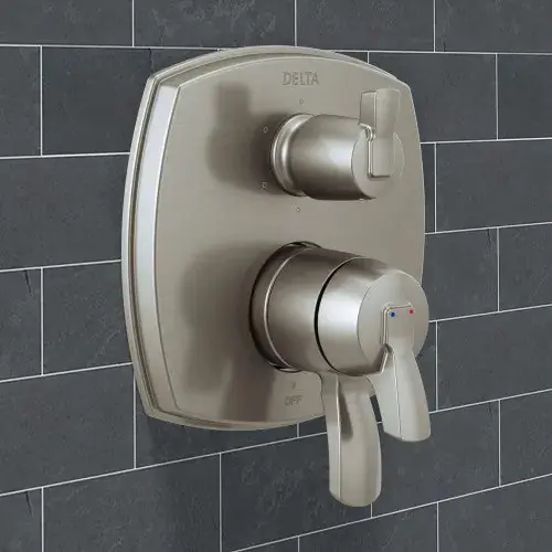 Delta Faucet t27976-ss-pr-lhp Stryke Monitor 17 Series Integrated Diverter Valve Trim Six Function Less Handle Multichoice Lumicoat Stainless