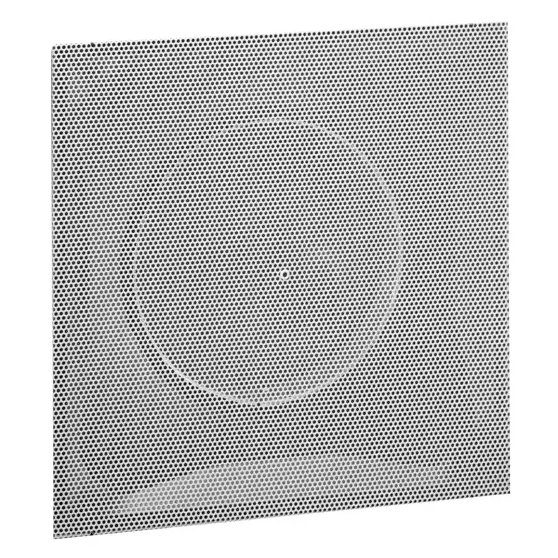 Hart Cooley 50346 Pdr Series Return Grille with Collar 14 Inches Steel White Black