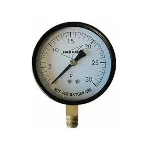 American Granby ippg302-4l 2 Inches Plastic Pressure Gauge 0-30 Psi 1/4 Inches Bottom Mount Mip Connection