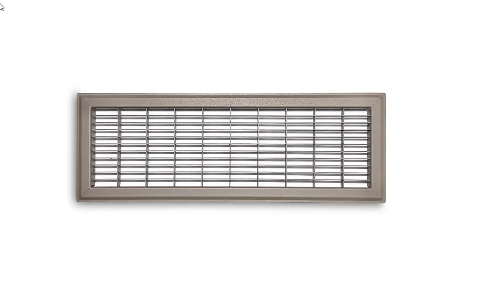 Truaire 154r06x20 1-way Heavy Duty Return Air Floor Grate Without Damper 6x20 Inches Brown