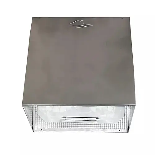 Builders Best 111063A Heavy Duty Aluminum Vent Hood with Flapper and Screen 8 Inches X 6 Inches