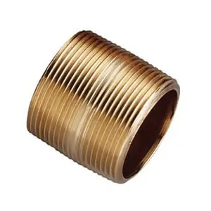 Merit Brass NIPBR212-CLO Pipe Nipple 2.5 Inches X Close Length Mnpt Sch 40 Std Brass Domestic