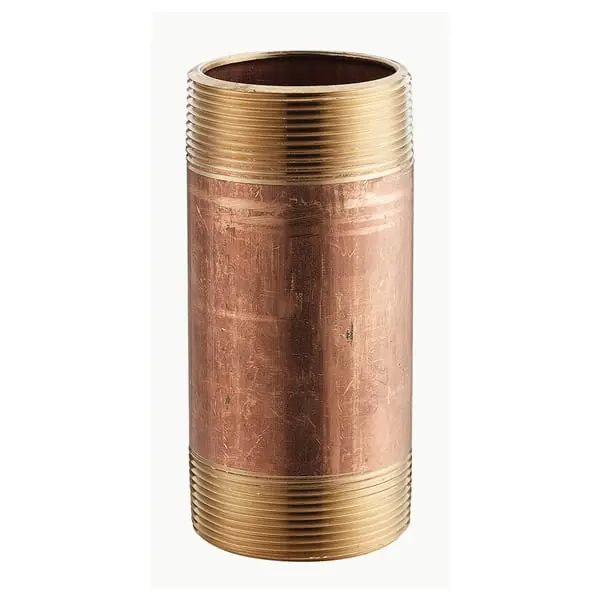 Merit Brass NIPBR34-3 Pipe Nipple 3/4 Inch X 3 Inch Brass Mnpt Sch 40 Seamless Domestic