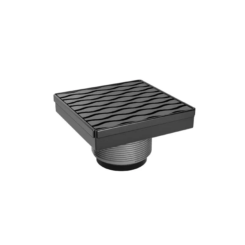 Oatey sd04mbsm Quickdrain Squaredrain Stream Kit Matte Black Square Shower Drain