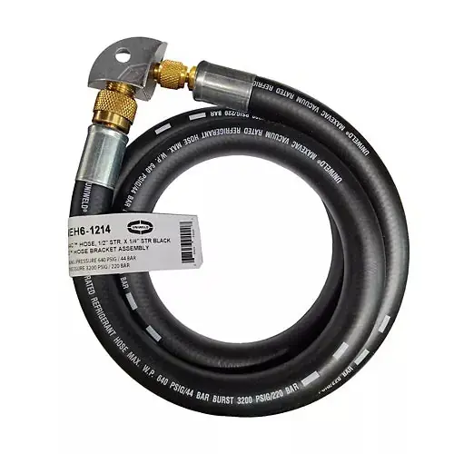 Uniweld MEH6-1214 Maxevac Vacuum Hose 1/2 Inches X 1/4 Inches Straight 72 Inches Black with Mehp Hose Protector