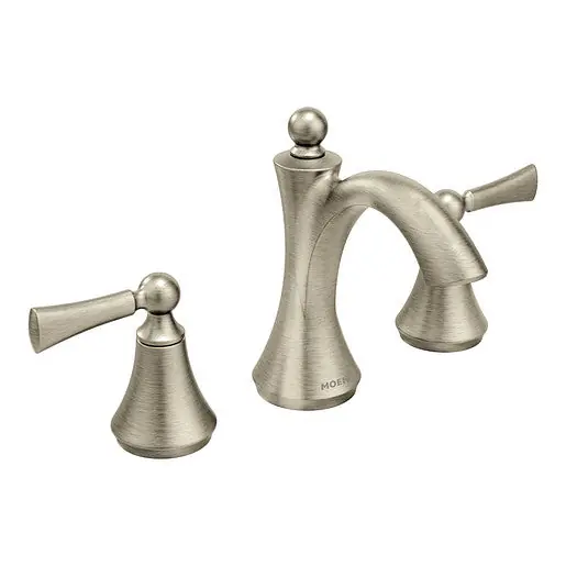 Moen tv4520bn Wynford Two-handle High Arc Bathroom Faucet Brushed Nickel