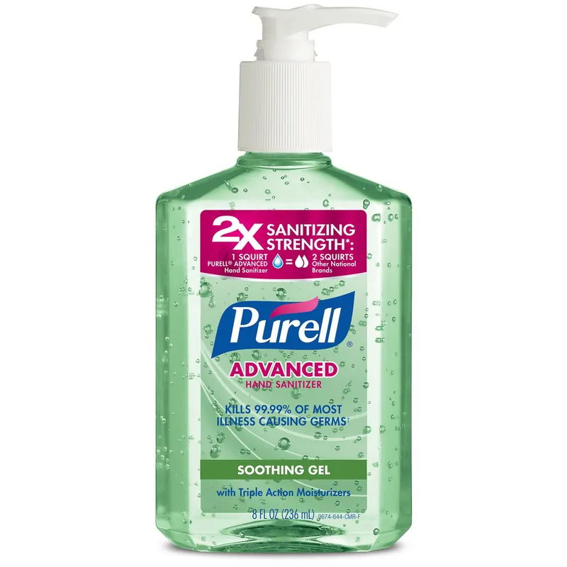Purell 1508209 Aloe Scent Gel Advanced Hand Sanitizer 8 oz