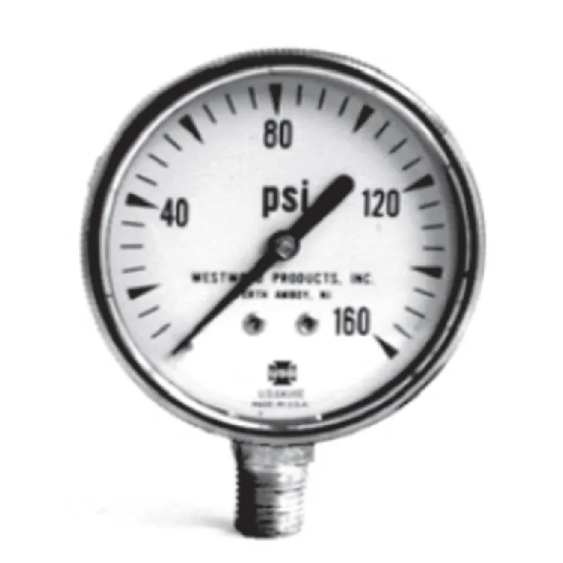 Westwood Products s100-128 Pressure Gauge 0-30 Psi 1/8 Inches Lower Mount 2 Inches Face