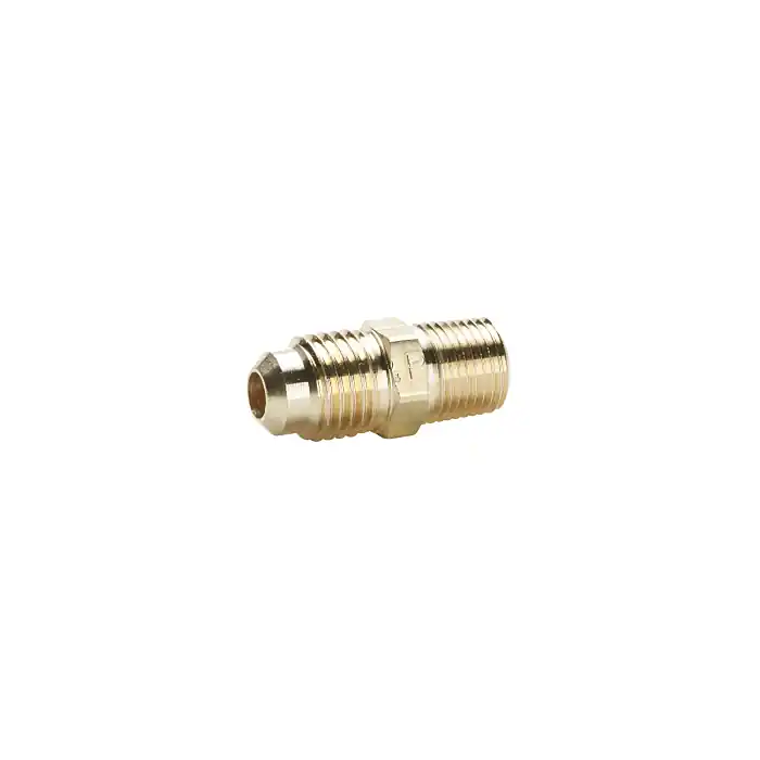 Holyoke Fittings 48-34 Sae Flare Tube to Male Pipe Straight Adapter 3/16 Inches Od X 1/4 Inches Mpt