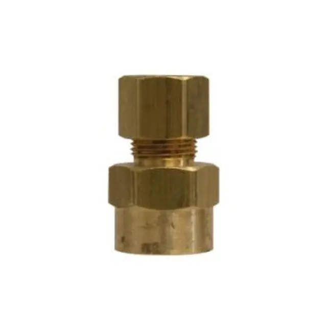 Midland Industries 00066-0806 Light Pattern Adapter 1/2 Inches Compression X 3/8 Inches Fnpt Brass