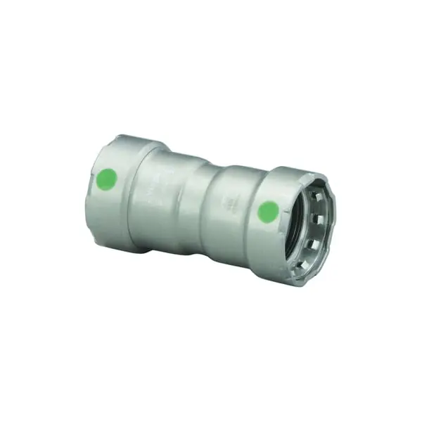 Viega MEGACOUP12 Megapress 25000 Carbon Steel Press Pipe Coupling with Stop 1/2 Inch