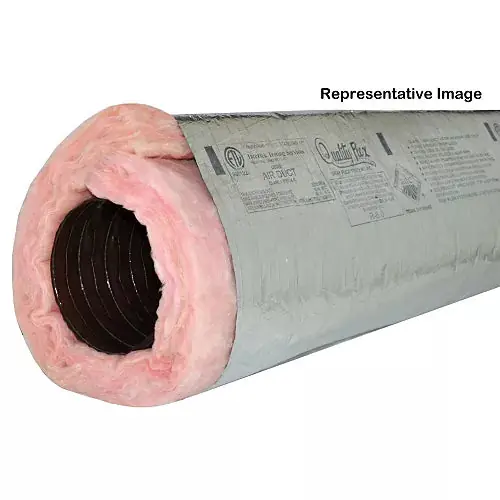 Gray Flex 09-4GF-6_BAG Silver Insulated Flex Duct R6 9 Inches X 25 Feet