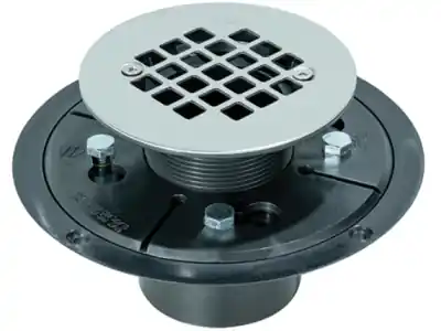 Ips Corporation 63803 Aba Pvc Square Tile Shower Drain 2 Inch or 3 Inch Polished Chrome
