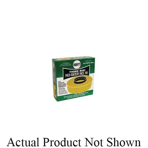 Oatey HARNS1024BB Extra Thick Wax Gasket with Plastic Horn Flange No-seep No. 10