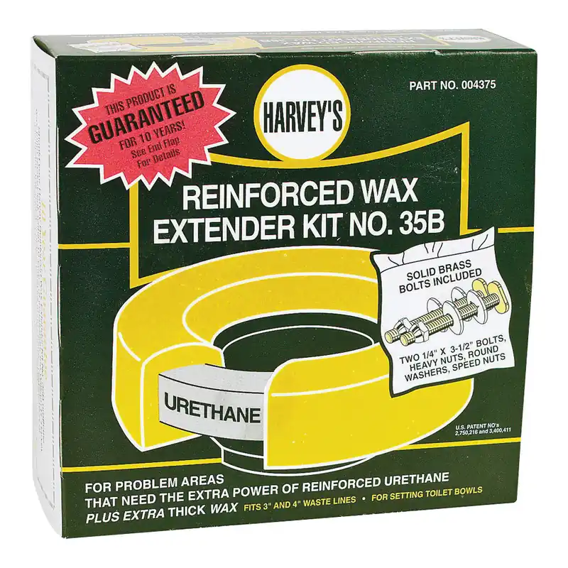Harvey 4375 Wax Ring with Brass Bolts for 3 Inch and 4 Inch Waste Lines