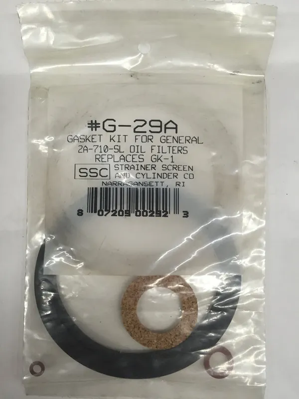 Strainer Screen and Cylinder g-29a Filter Gasket Kit for 1A 2A Filters