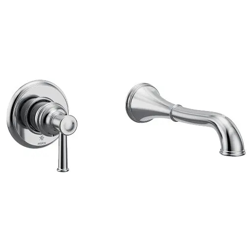 Moen wt9021 Belfield Chrome One-handle Non-diverter Wall-mount Tub Filler