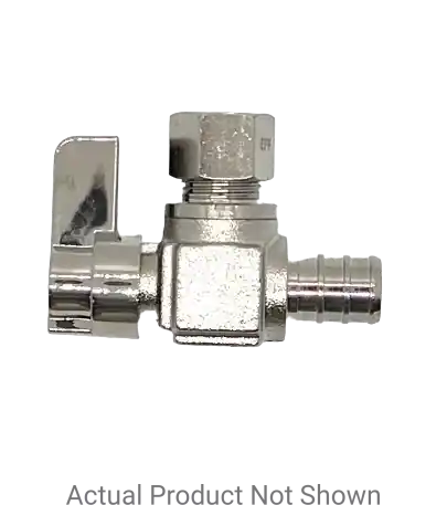 Eff eff122-09-lf Angle Stop Mini-ball Valve 1/2 Inch Pex X 3/8 Inch Od Compression Lead-free