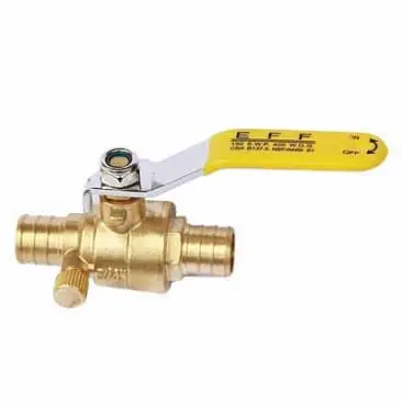 Eff effppd-02lf 3/4 Inch Lead-free Full Port Pex Ball Valve with Drain