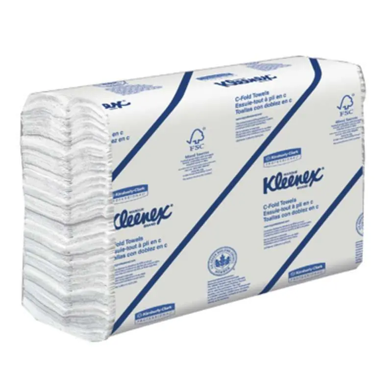 Kimberly-Clark Professional 01500 Kleenex C-Fold Towel, 13.15 in x 10.125 in, 150/PKG