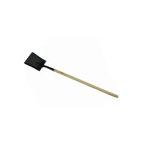 Pro-edge SHOVELSQUAREWOOD Long Handle Square Point Shovel Wood Handle