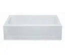 Aquatic 727149893613 Everyday Soaker Alcove Bathtub 60 Inches X 30 Inches Left Drain White