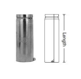 Selkirk 104084 Rv Adjustable Length Type B Gas Vent Pipe 4 Inches 18 Inches