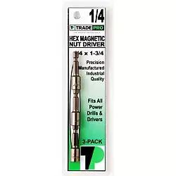 Tradepro TP10017 Hex Magnetic Chuck 1/4 Inches X 1-3/4 Inches