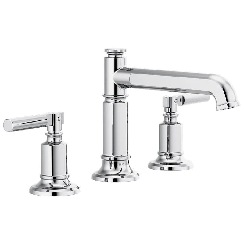 Delta Faucet 65377lf-pclhp-eco Widespread Lavatory Faucet Column Spout Less Handles 1.2 Gpm
