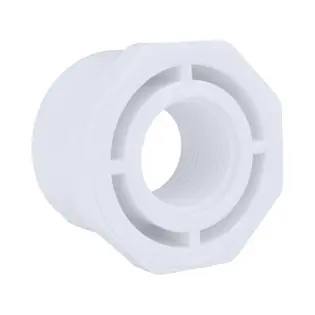 Charlotte Pipe 438-210 Pvc Schedule 40 Reducer Bushing Flush Style Spigot X Fpt 1.5 Inches X 0.75 Inches