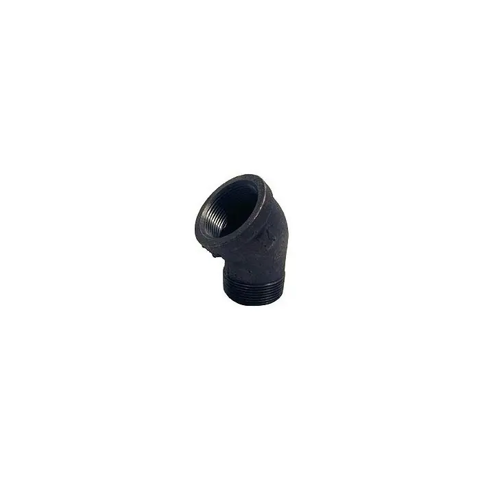 Mueller Streamline 520-504hc Black Iron 45 Degree Street Elbow 3/4 Inch Fpt