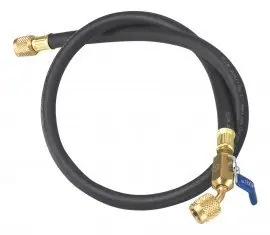 Yellow Jacket 15012 HCA-12 Heavy Duty Vacuum and Charging Hose Straight X Angle 12 Inches 1/4 Inches