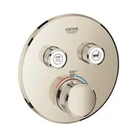 Grohe 29137be0 Grohtherm Smartcontrol Thermostatic Trim with Control Module 7.7 Gpm Wall Mount 3-handle Polished Nickel