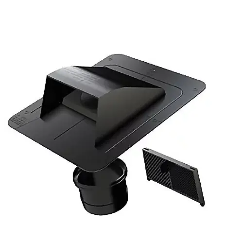 Builders Best 112425B Duraflo 4 Inches Roof Exhaust Vent Cap New Generation Black