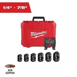 Milwaukee 49-16-2461zx Zoomlock Max Maxipro Pivoting Press Ring Kit 1/4 to 7/8 Inches for M12 Force Logic Press Tool